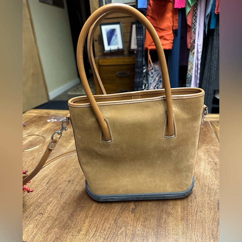 Dooney & Bourke Tan and Gray Leather Totes